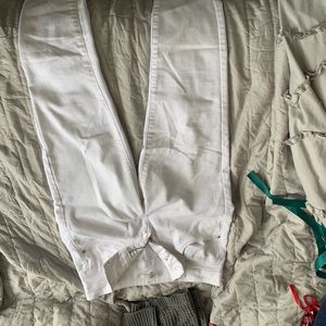 White pants skinny